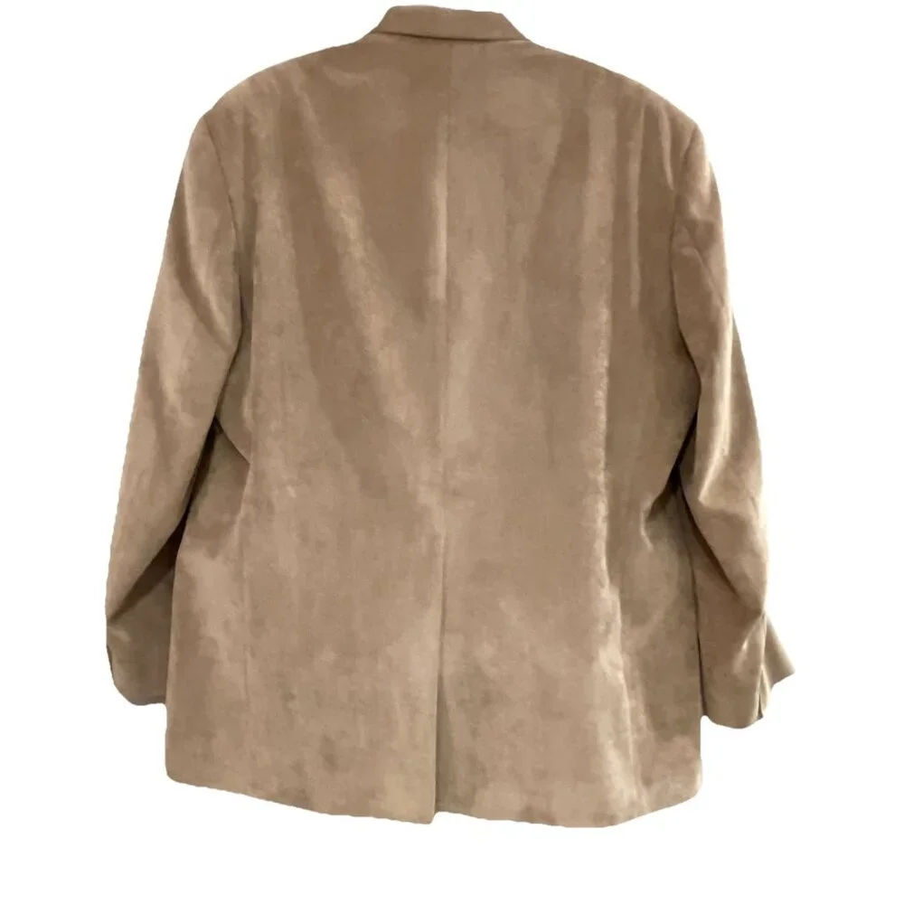 Chaps Men's 48L Tan Camel Corduroy‎ 2 Button Blazer Jacket Sports Coat Wedding